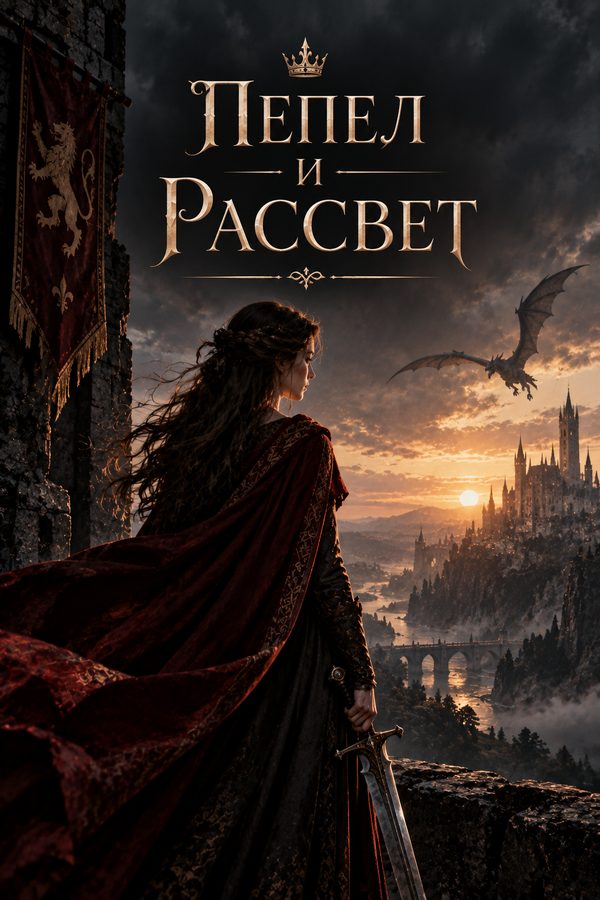 Cover “Пепел и Рассвет” (Ashes and Dawn), created in AI Studio