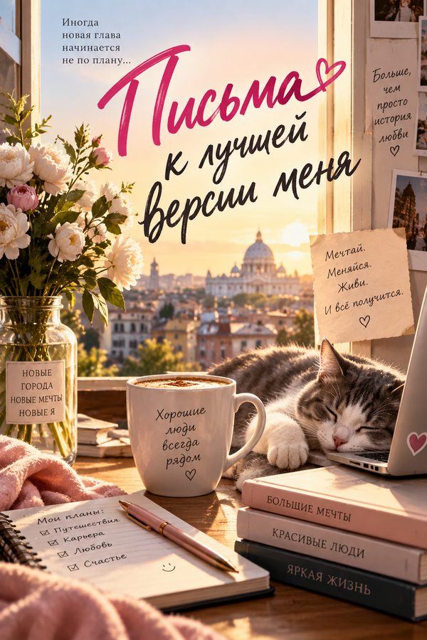 Cover “Письма к лучшей версии меня” (Letters to a Better Me), created in AI Studio