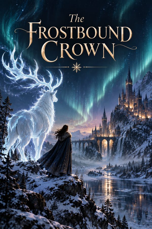 Cover “The Frostbound Crown”, created in AI Studio