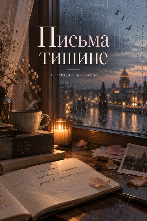 Cover “Письма тишине” (Letters to Silence), created in AI Studio