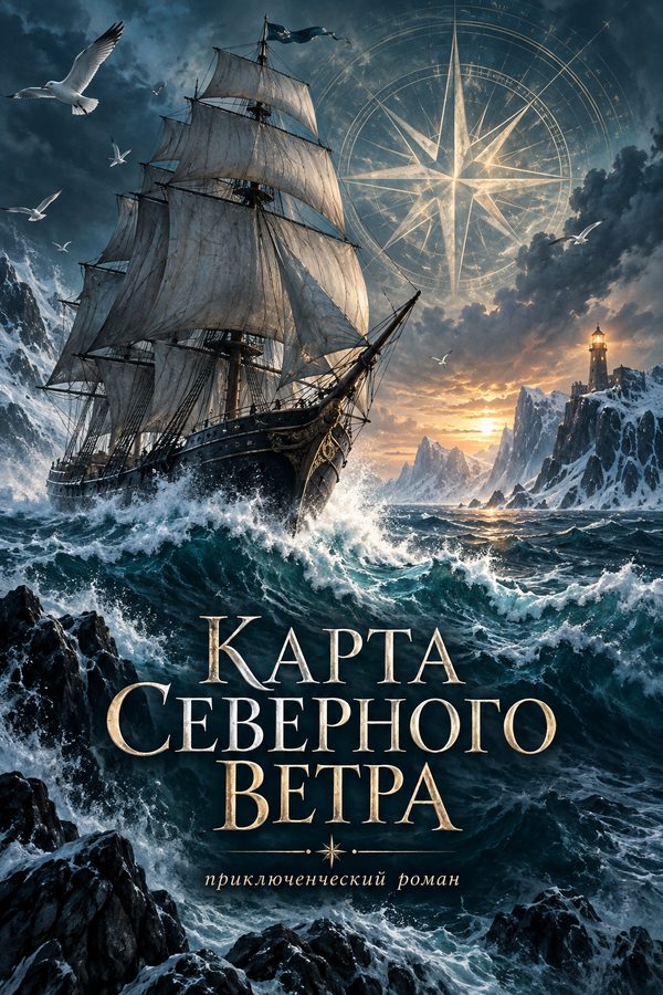 Cover “Карта Северного Ветра” (Map of the North Wind), created in AI Studio